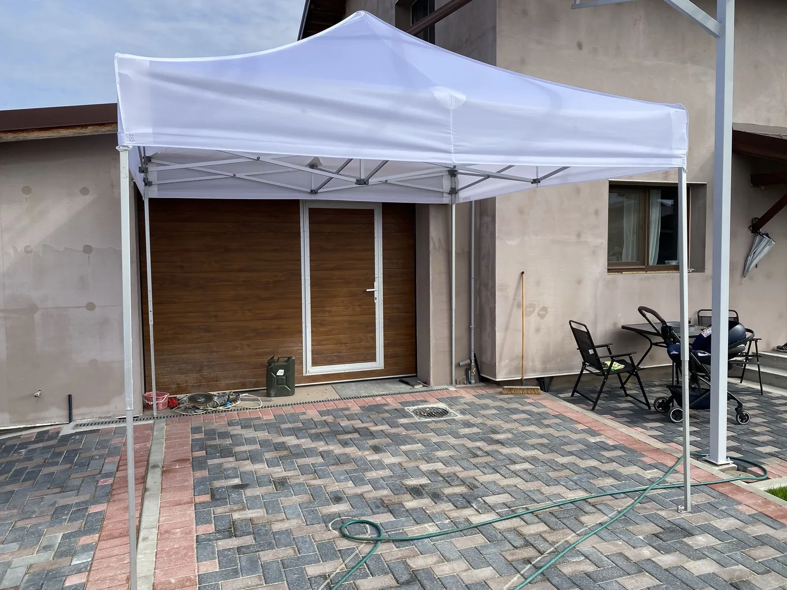 Cort pavilion 3x3 m, cadru de aluminiu