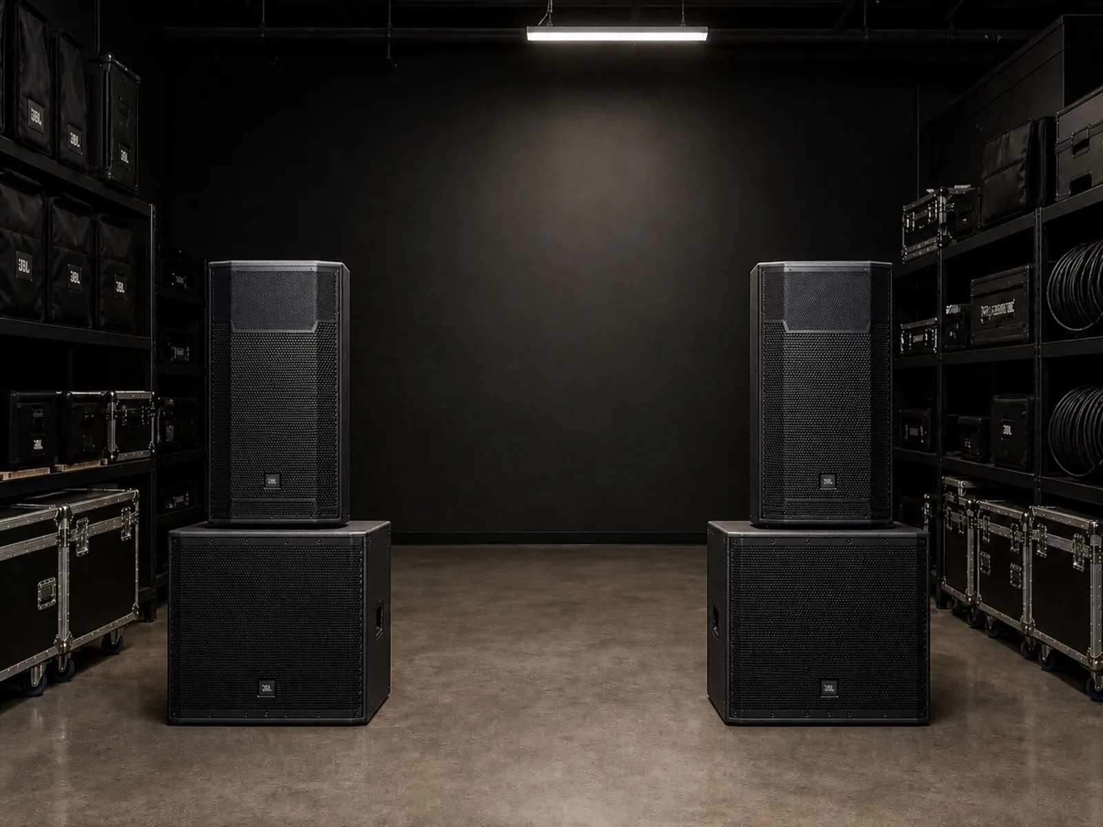 Sonorizare JBL — 2 topuri PRX735 + 2 subwoofere (Setup 4)