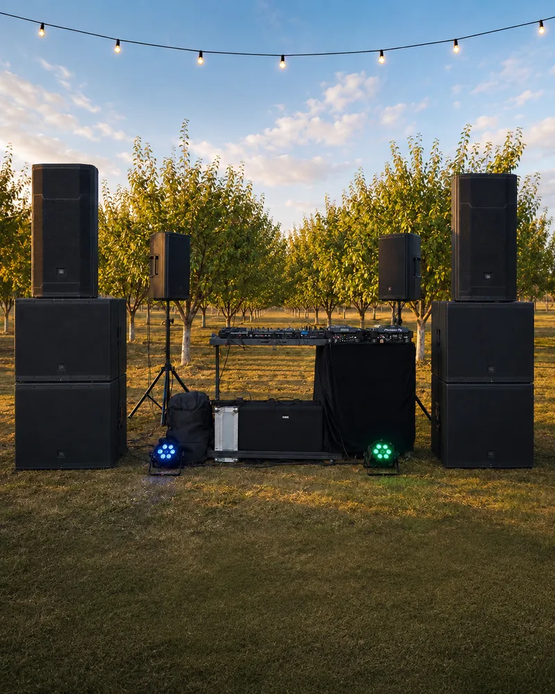Sonorizare JBL — 2 topuri PRX735 + 4 subwoofere (Setup 5)
